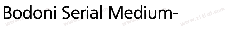 Bodoni Serial Medium字体转换